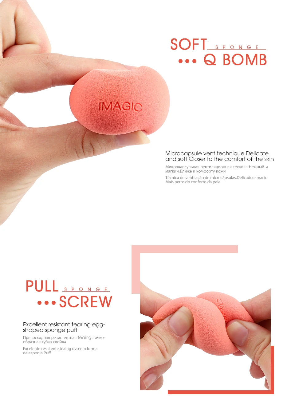 IMAGIC Beauty Sponge Makeup Tool for Flawless Application - Smarsty