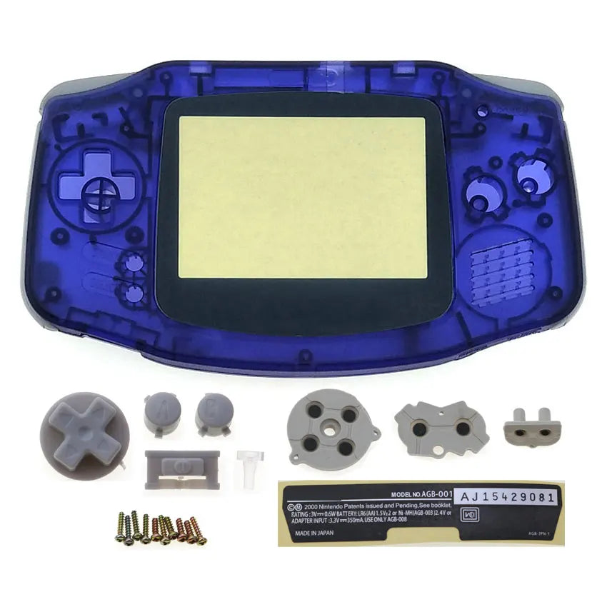 GBA Console Plastic Shell Case With Button Kit - Smarsty