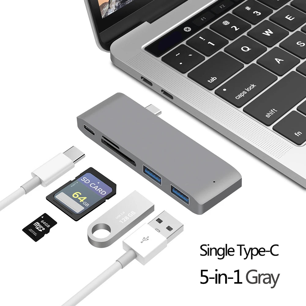 Usb C Hub Hdmi 4K Multiport Adapter Alongside Sd Reader
