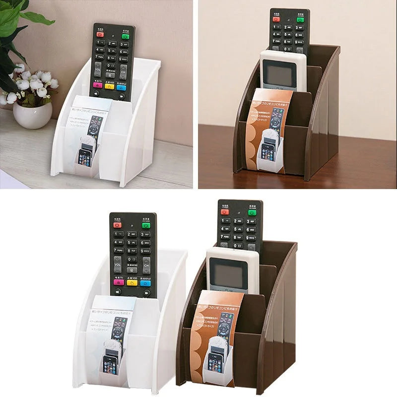 1PC Remote Control Storage Holder Desktop Case Box Organiser Mobile Phone Stand Home Decor by Smarsty