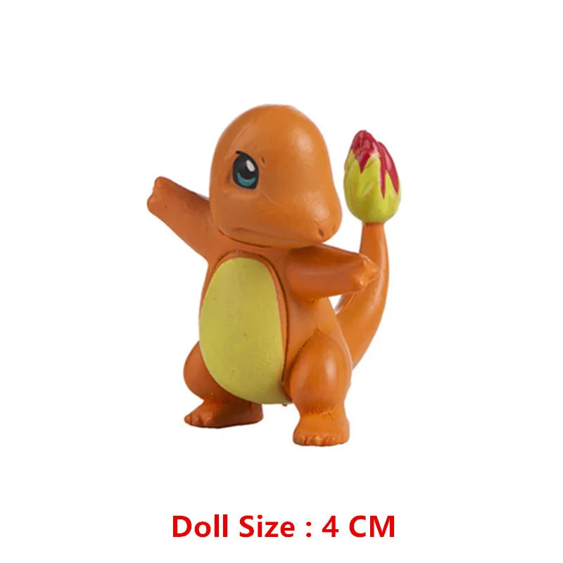 Pokemon 4-13Cm New Cartoons Movie Anime Figure Pikachu Mewtwo Charmander Blastoise Gurado Pet Action Model Toy Gifts by Smarsty