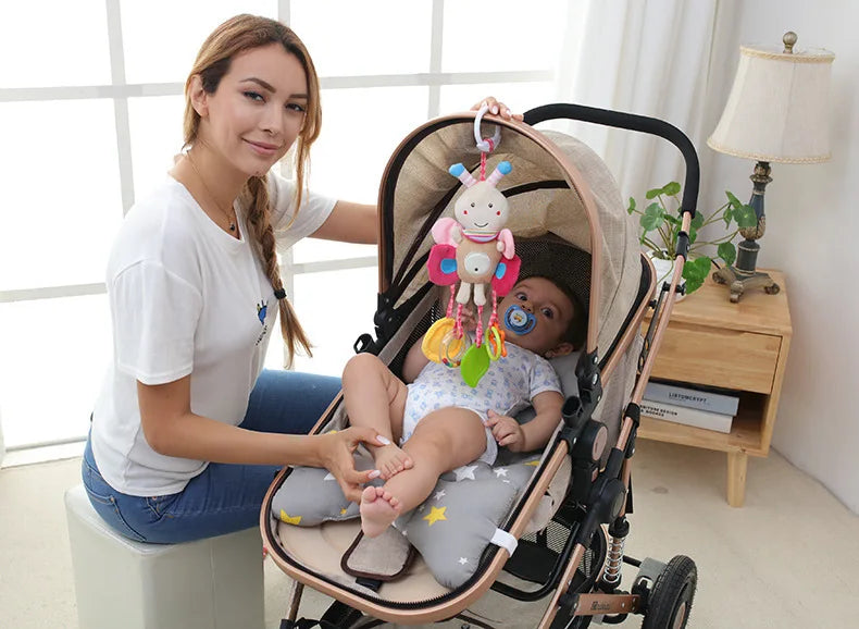 Newborn Baby Plush Stroller Toys Baby Rattles Mobiles Cartoon Animal Hanging Bell Educational Baby Toys 0-12 Months Speelgoed by Smarsty