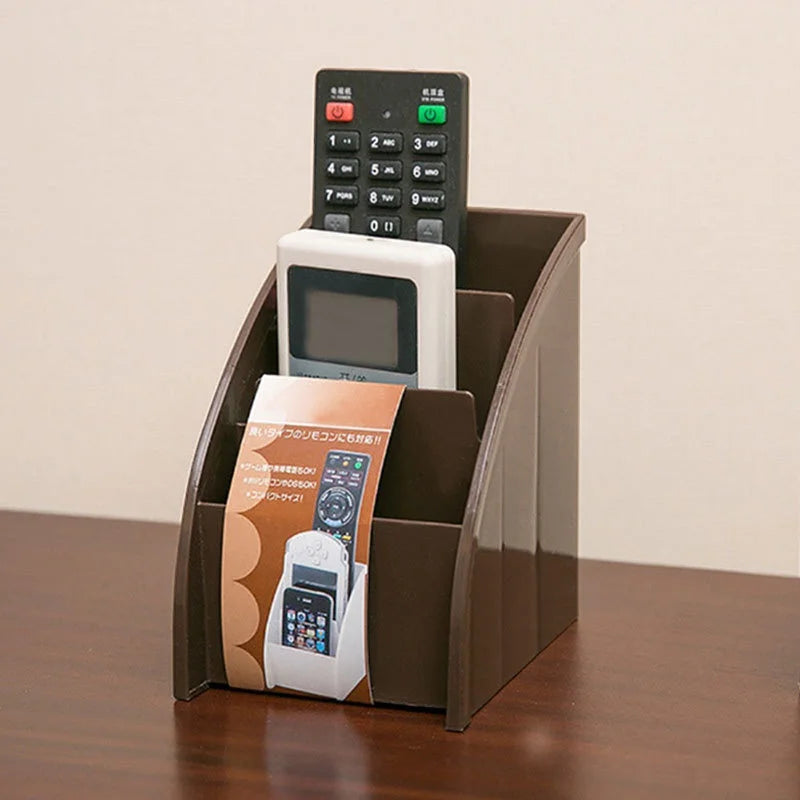 1PC Remote Control Storage Holder Desktop Case Box Organiser Mobile Phone Stand Home Decor by Smarsty