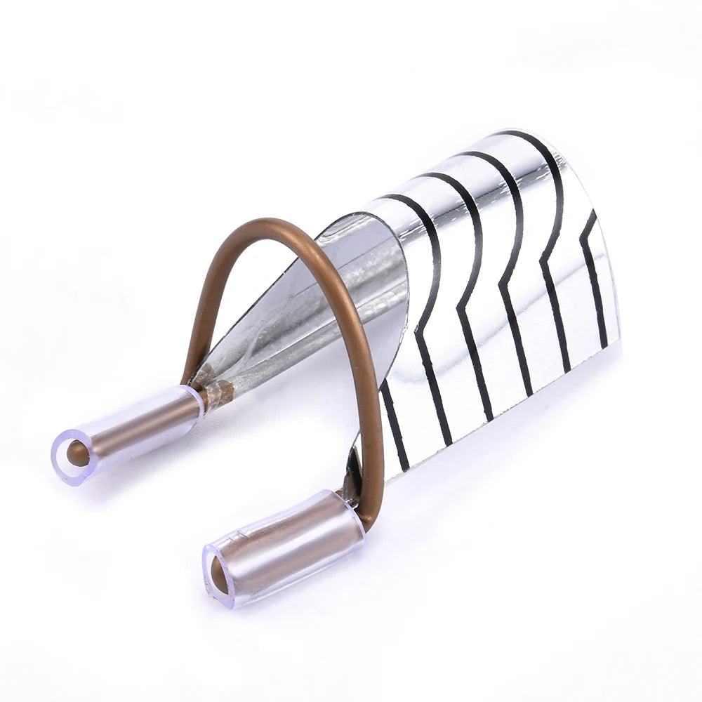10 Pcs Reusable Aluminum Nail Extension Forms for Manicure - Smarsty