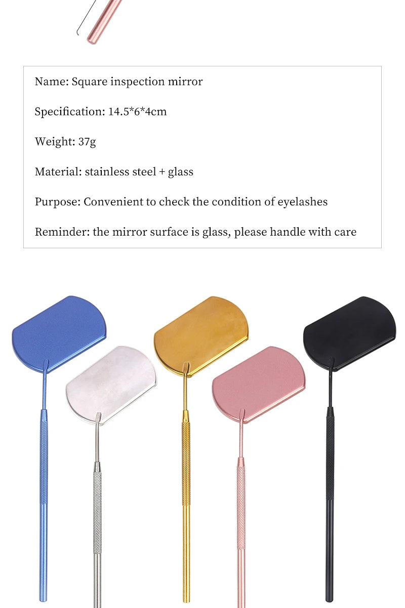 Eyelash Extension Magnifying Mirror with Long Handle - Smarsty