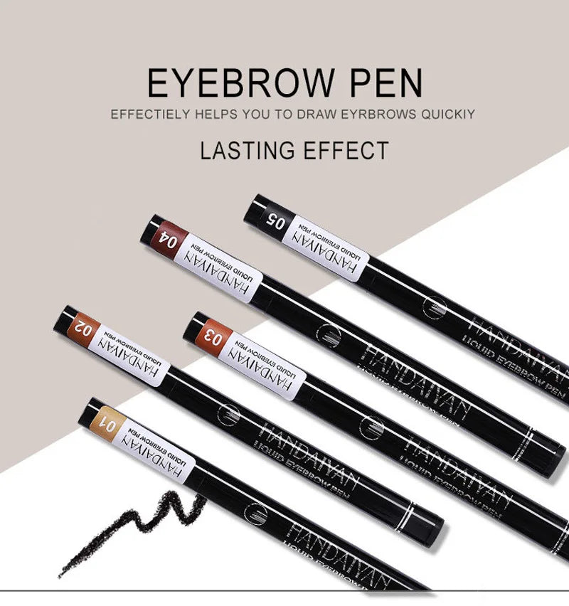 4D Microblading Eyebrow Pen Long Lasting Waterproof Formula - Smarsty
