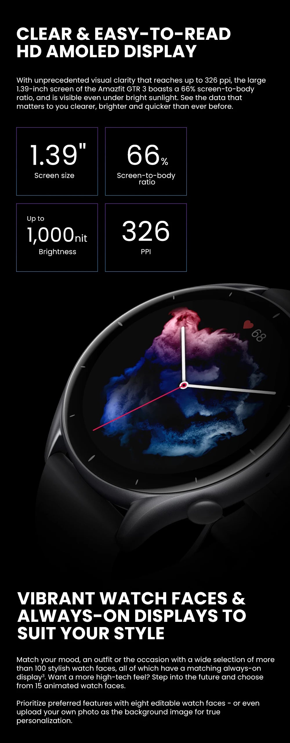 Amazfit GTR 3 Smartwatch with Built-in Alexa and GPS - Smarsty