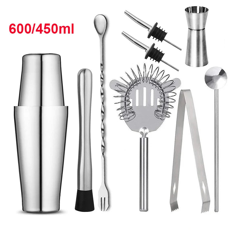 Professional Stainless Steel Boston Shaker Bar Set - Smarsty
