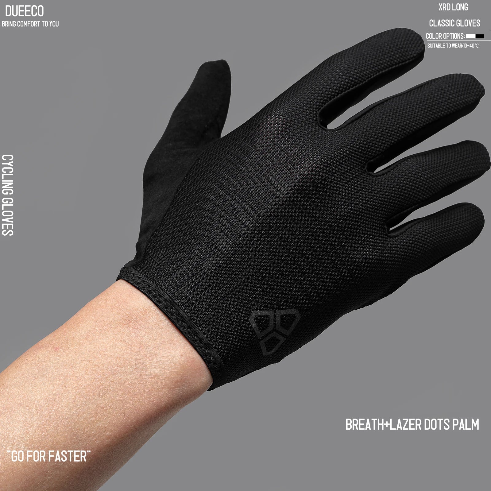 Full Finger Cycling Gloves with Shock Absorbing Pads - Smarsty