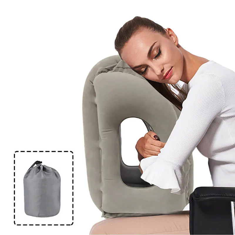 Portable Inflatable Travel Pillow for Ultimate Neck Support - Smarsty