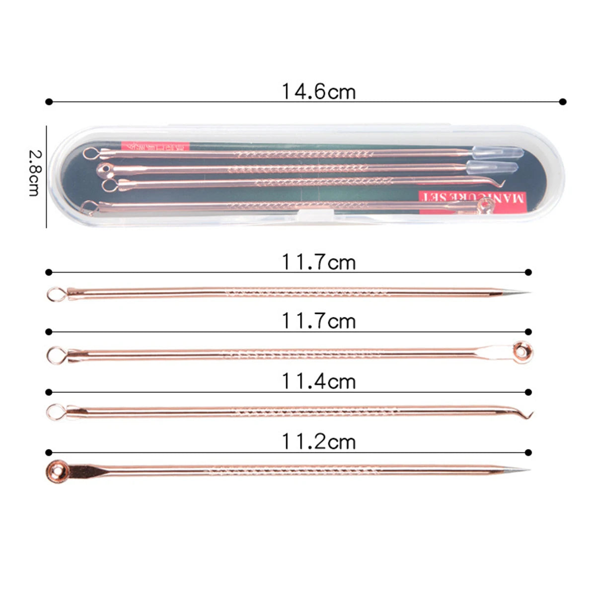 4PCS Acne Blackhead Remover Tool Set for Clear Skin - Smarsty