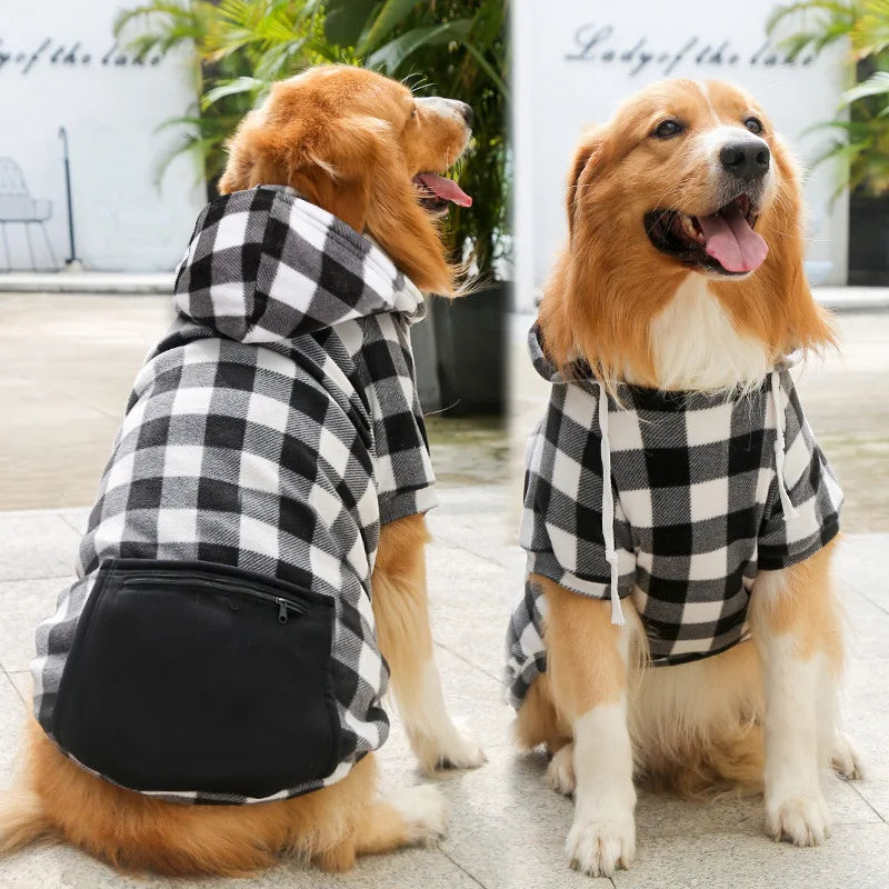 Reversible Plaid Dog Winter Coat for Comfort and Warmth - Smarsty
