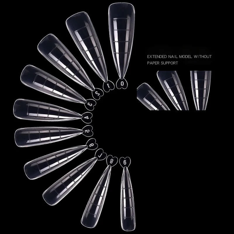 100Pcs Nail Extension Mold Tips for Professional Manicure - Smarsty