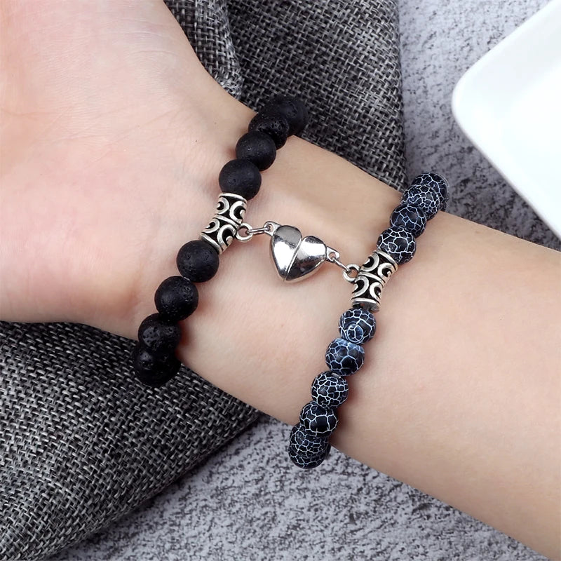 Natural Stone Couple Bracelets Set for Friendship - Smarsty