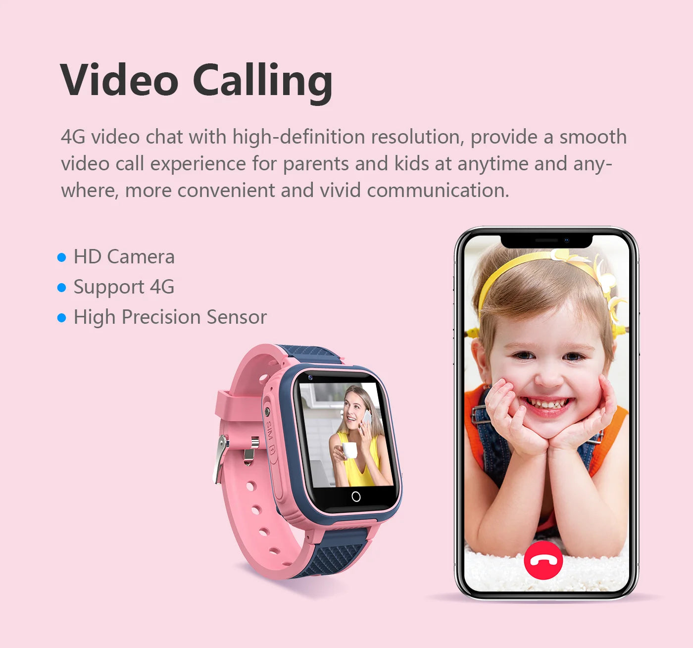 Kids 4G Smart Watch with GPS and Video Call - Smarsty