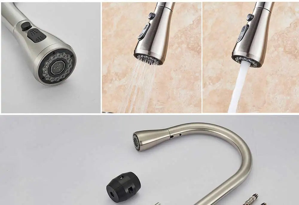 Rozin Chrome Kitchen Faucet with Pull Out Sprayer - Smarsty