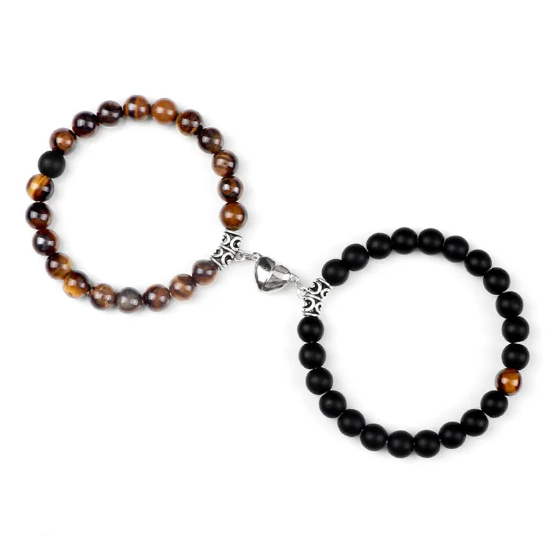 Natural Stone Couple Bracelets Set for Friendship - Smarsty