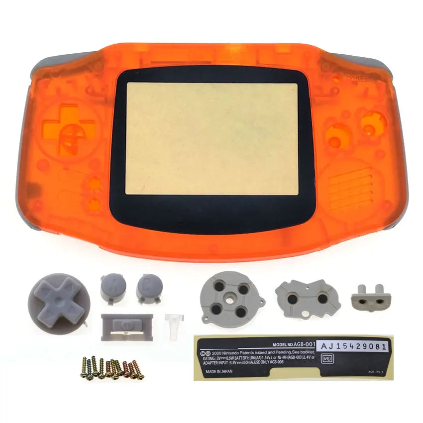 GBA Console Plastic Shell Case With Button Kit - Smarsty