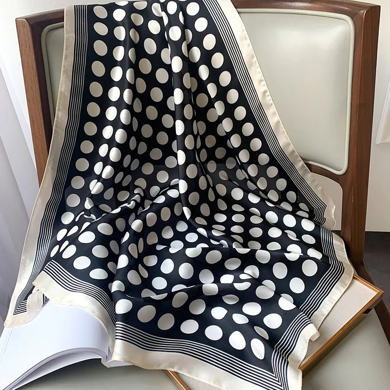 Luxury Silk Satin Scarves for Women Sun Protection - Smarsty