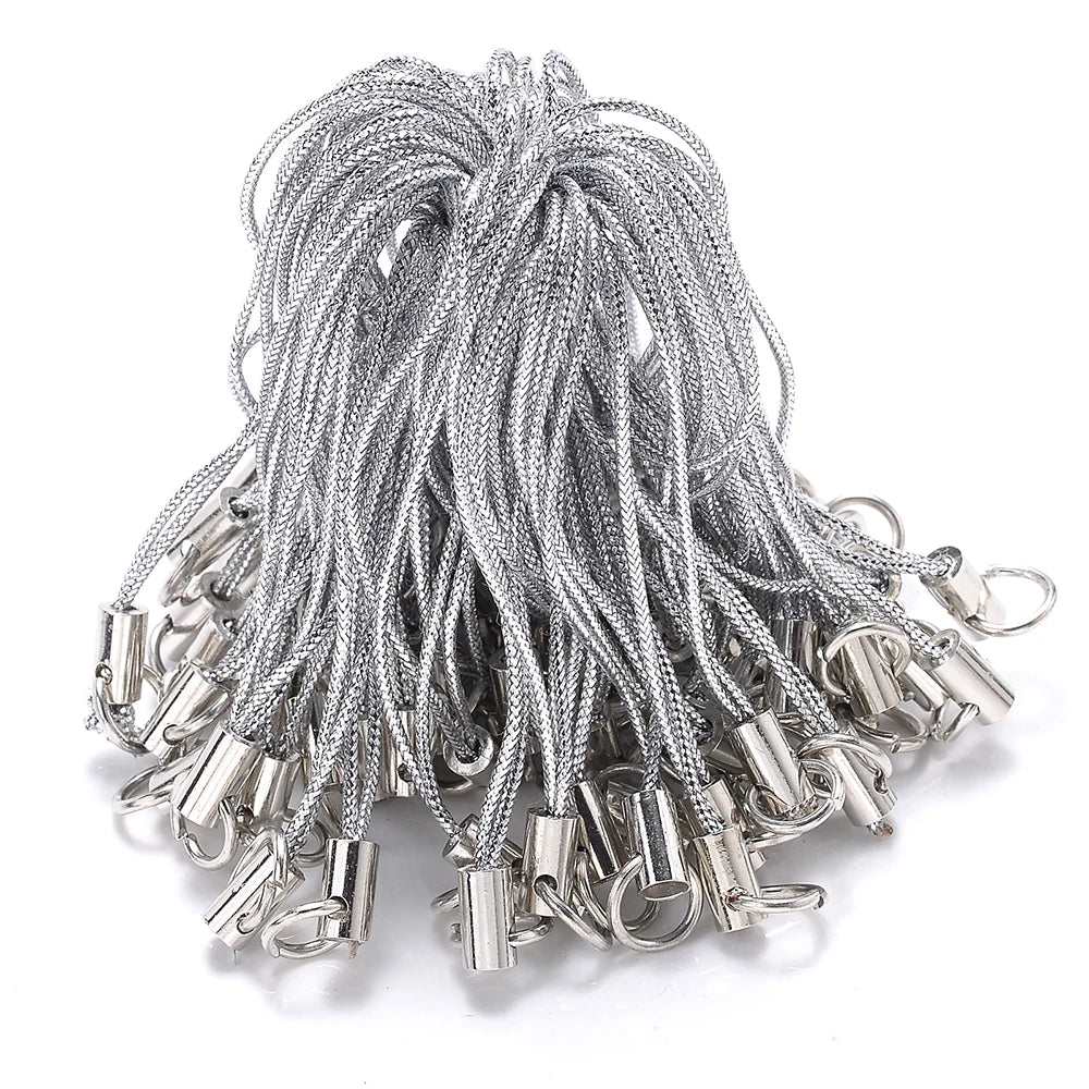 50pcs Mixed Color Lanyard Cord Pack With Jump Rings - Smarsty