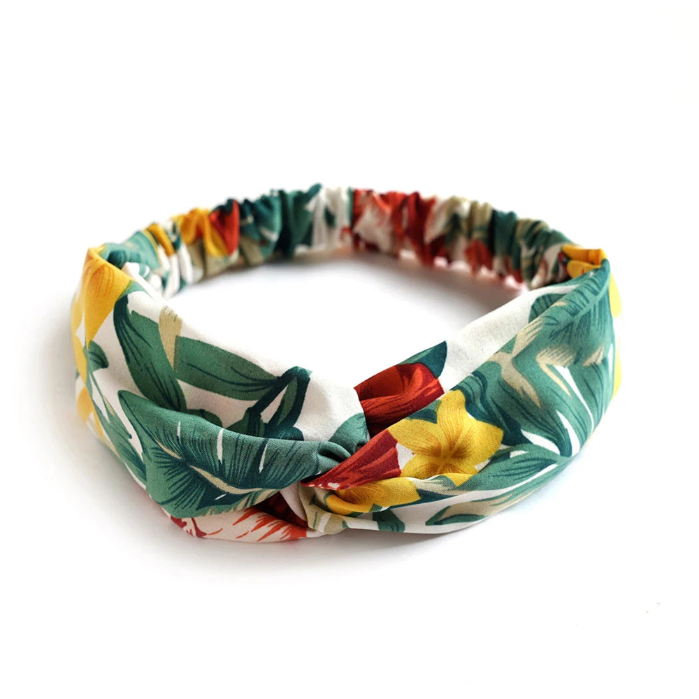 Bohemian Print Cashmere Headbands For Women Vintage Comfort - Smarsty