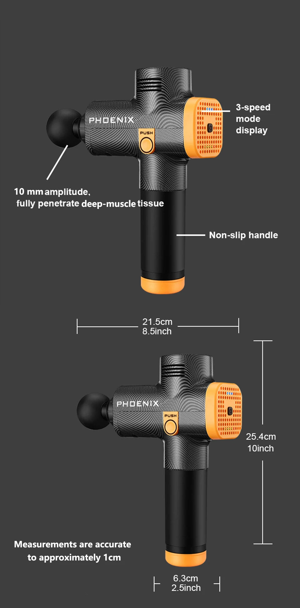 Phoenix A2 Deep Tissue Massage Gun for Muscle Relaxation - Smarsty