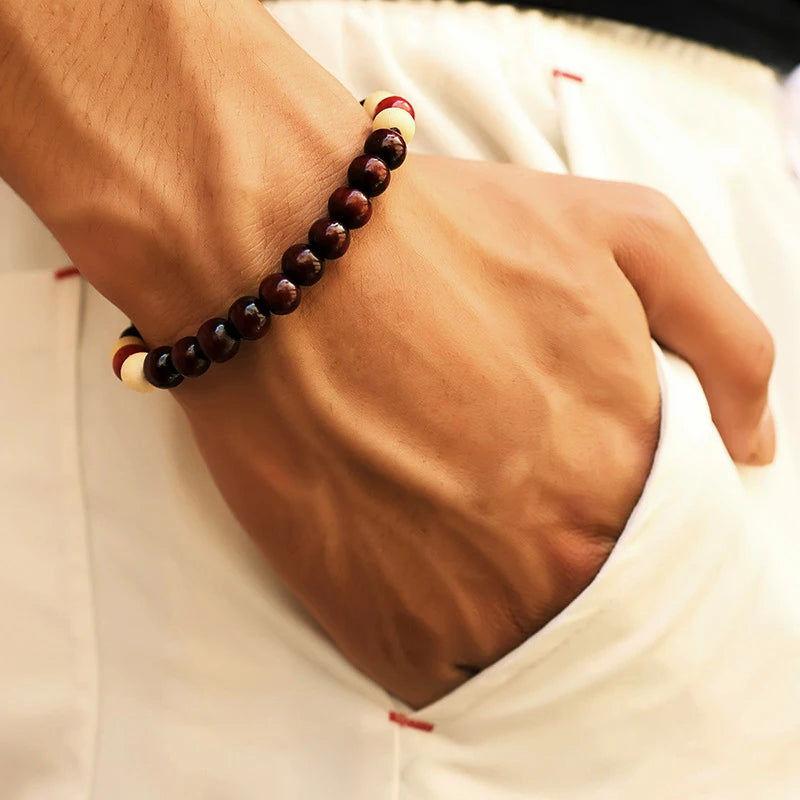Volcanic Stone Bracelet for Men with Mood Tracking Feature - Smarsty