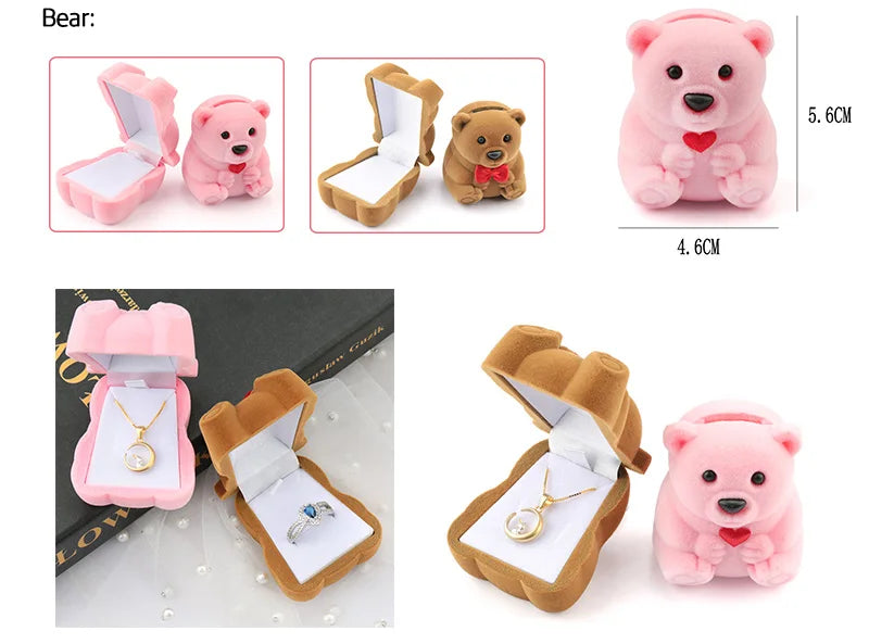 Lovely Velvet Jewelry Box for Rings and Earrings Display - Smarsty