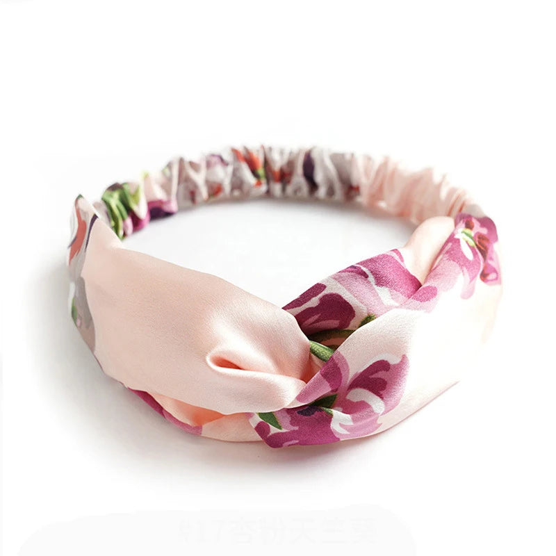Bohemian Print Cashmere Headbands For Women Vintage Comfort - Smarsty