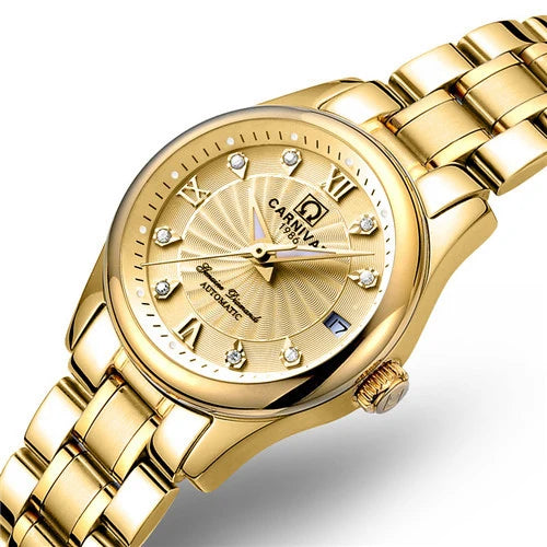 Carnival Luxury Women's Mechanical Watch with Sapphire Crystal - Smarsty
