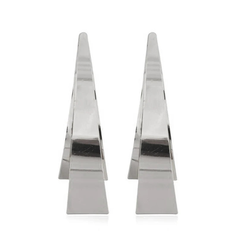 Gold Metal Drop Earrings with Irregular Heart Design for Women - Smarsty