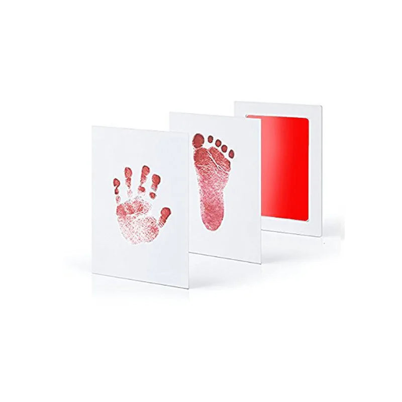 No Touch Baby Hand Footprint Kit Safe Ink Pad Souvenir - Smarsty