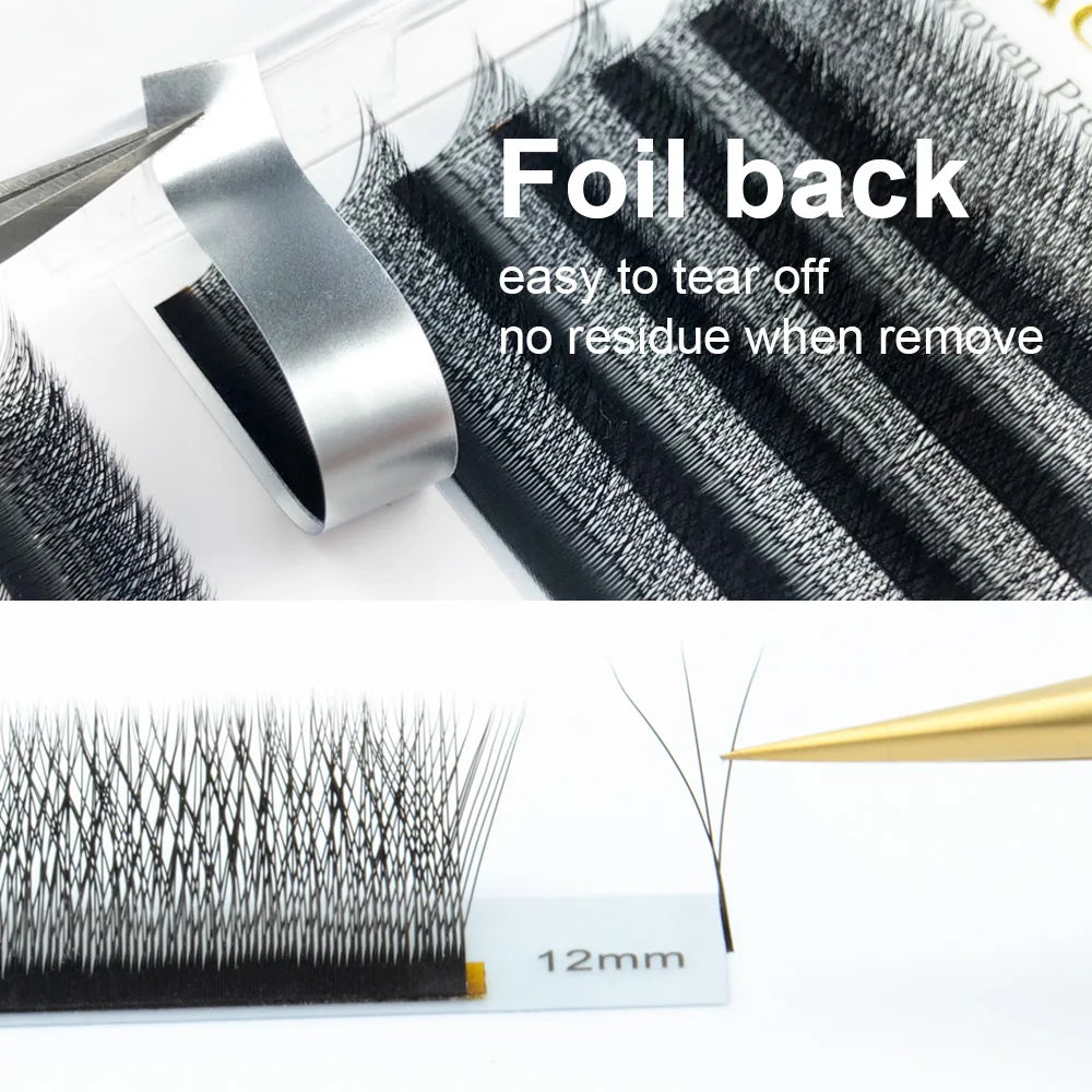 NAGARAKU 3D W Shape Premade Fans Eyelash Extensions - Smarsty