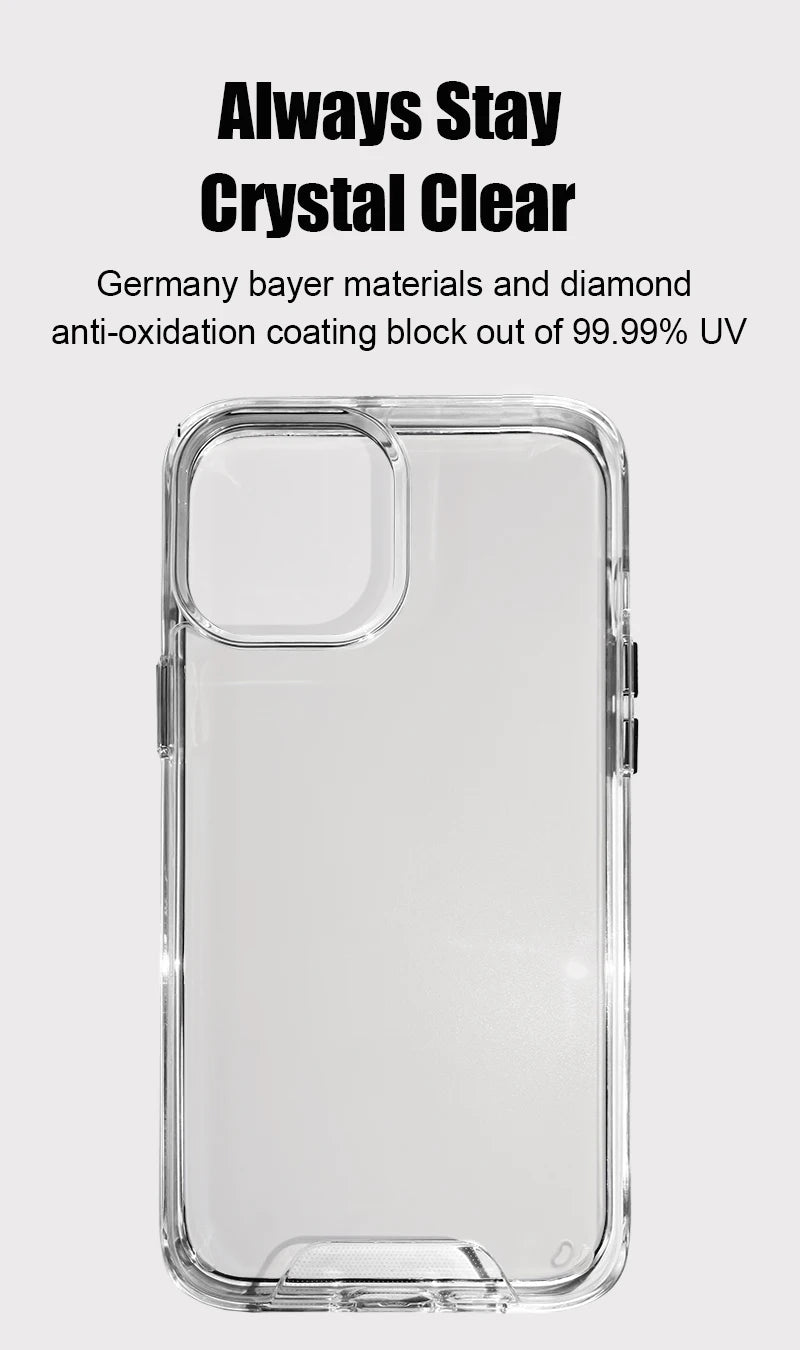 Smarsty Clear MagSafe Case for iPhone Pro Max and Regular Models -