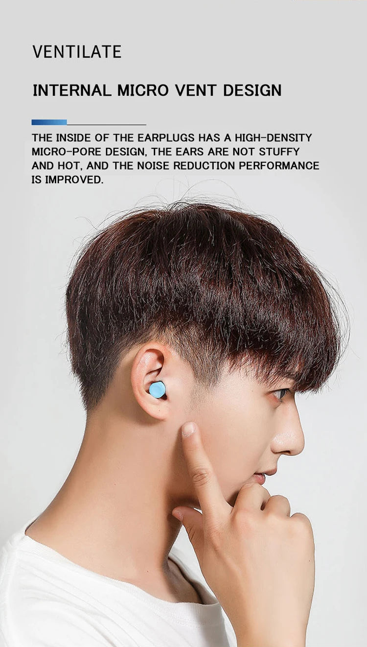 Ear Plugs Earplugs Noise Reduction Ear Plug Foam Oordopjes Slapen Sleep Anti Noise Reduction Music Cancelling Insulation Earplug - Smarsty