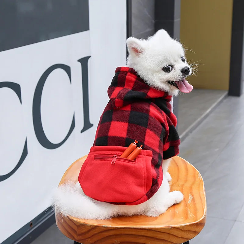 Reversible Plaid Dog Winter Coat for Comfort and Warmth - Smarsty