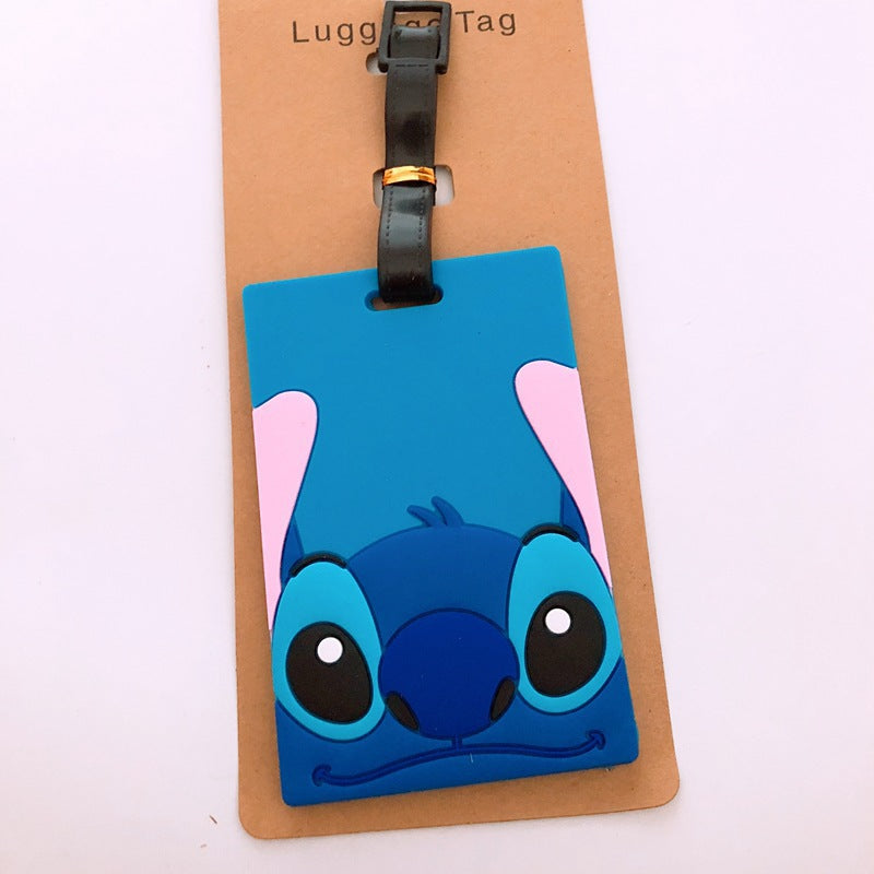 Disney Anime Cute Stitch Luggage Tag Suitcase ID Addres Holder Baggage Boarding Tags Portable Label - Smarsty