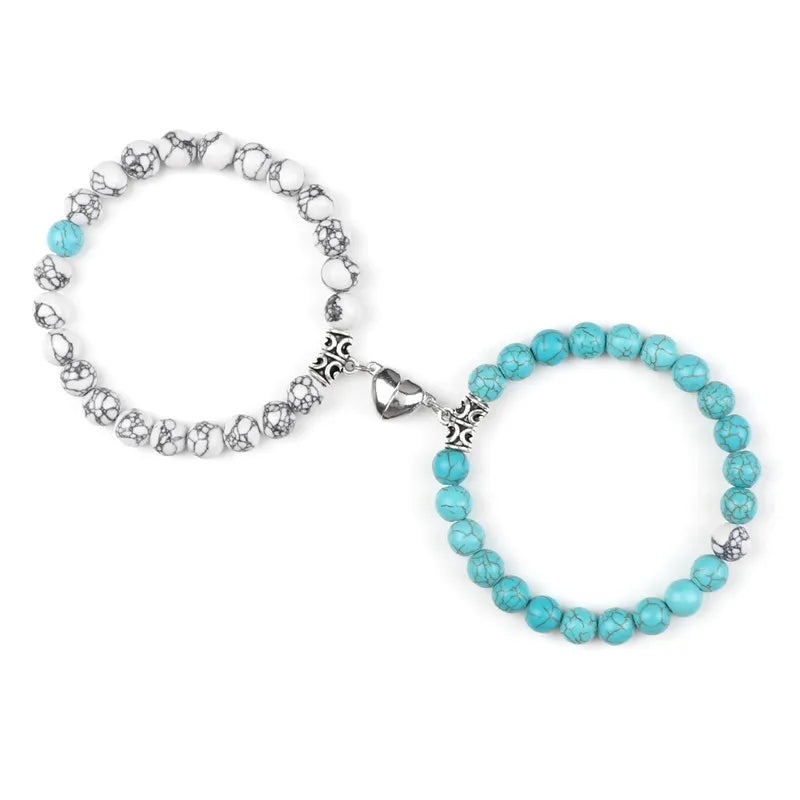 Natural Stone Couple Bracelets Set for Friendship - Smarsty