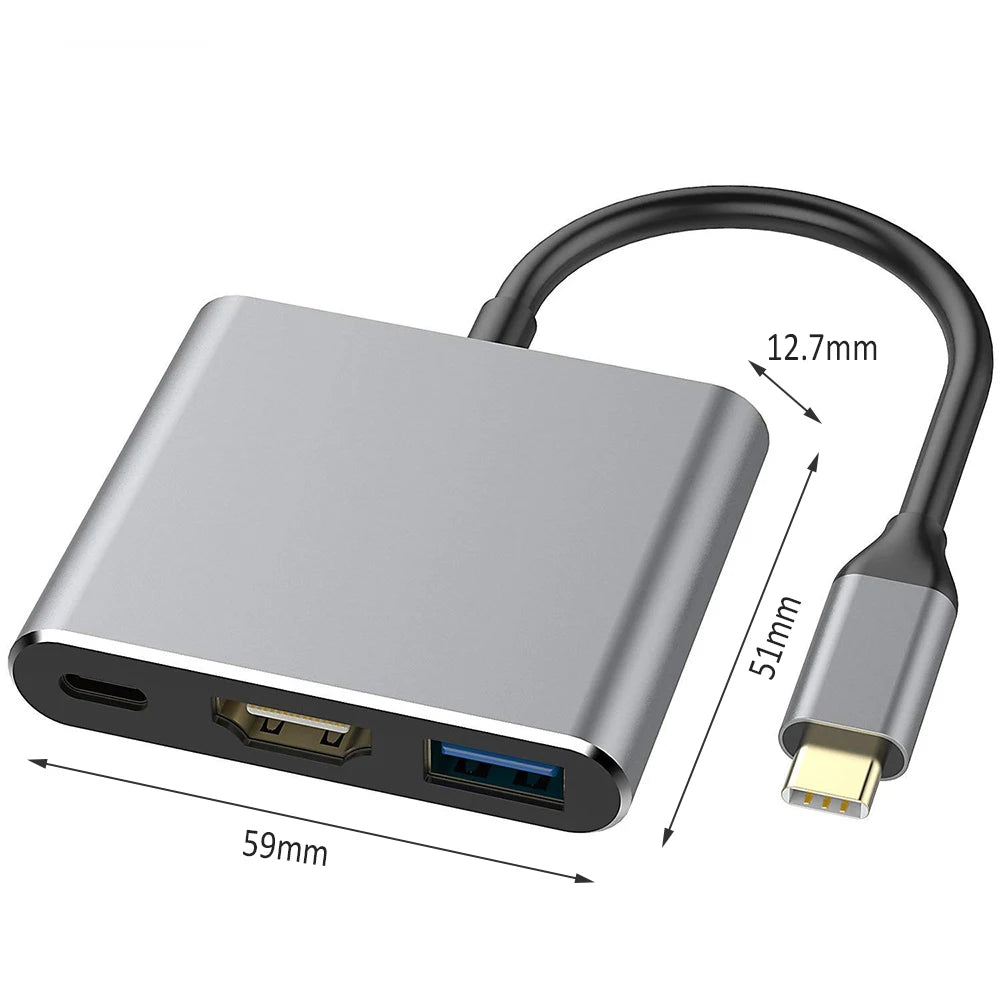 USB C Hub 4K HDMI Adapter With Multiport Thunderbolt