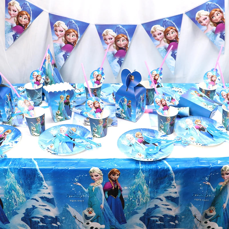 Frozen Princess Birthday Party Tableware Set - Smarsty