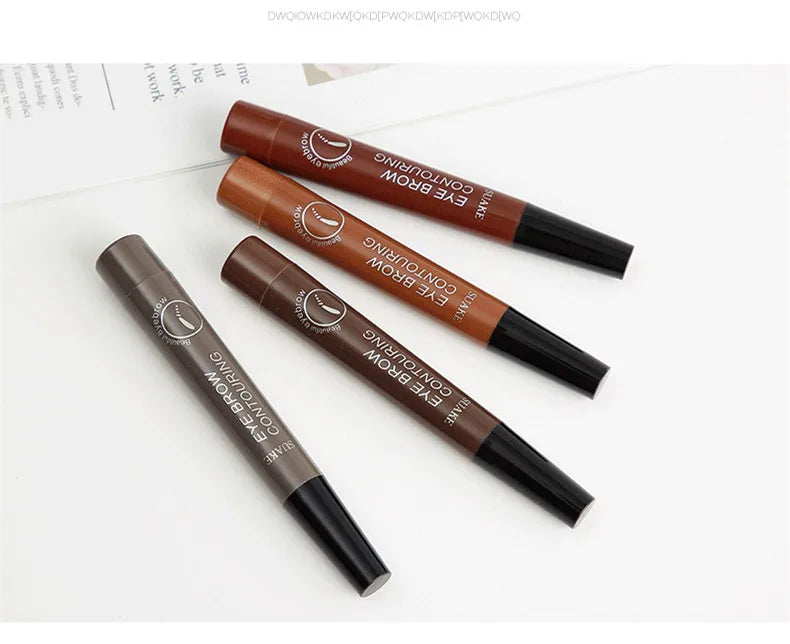 4D Microblading Eyebrow Pen Long Lasting Waterproof Formula - Smarsty