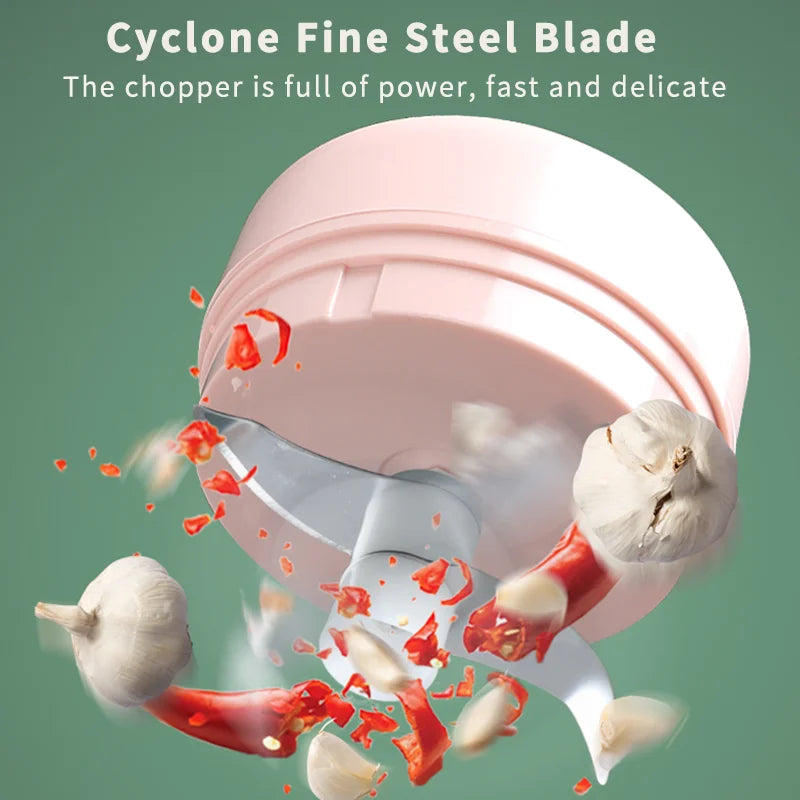 HiPiCok Meat Grinder Electric Garlic Crusher Food Chopper Mini Garlic Press Vegetable Chopper Masher Machine USB Kitchen Gadgets by Smarsty