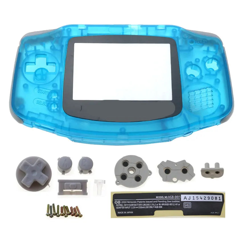 GBA Console Plastic Shell Case With Button Kit - Smarsty