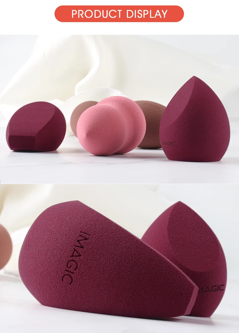 IMAGIC Beauty Sponge Makeup Tool for Flawless Application - Smarsty