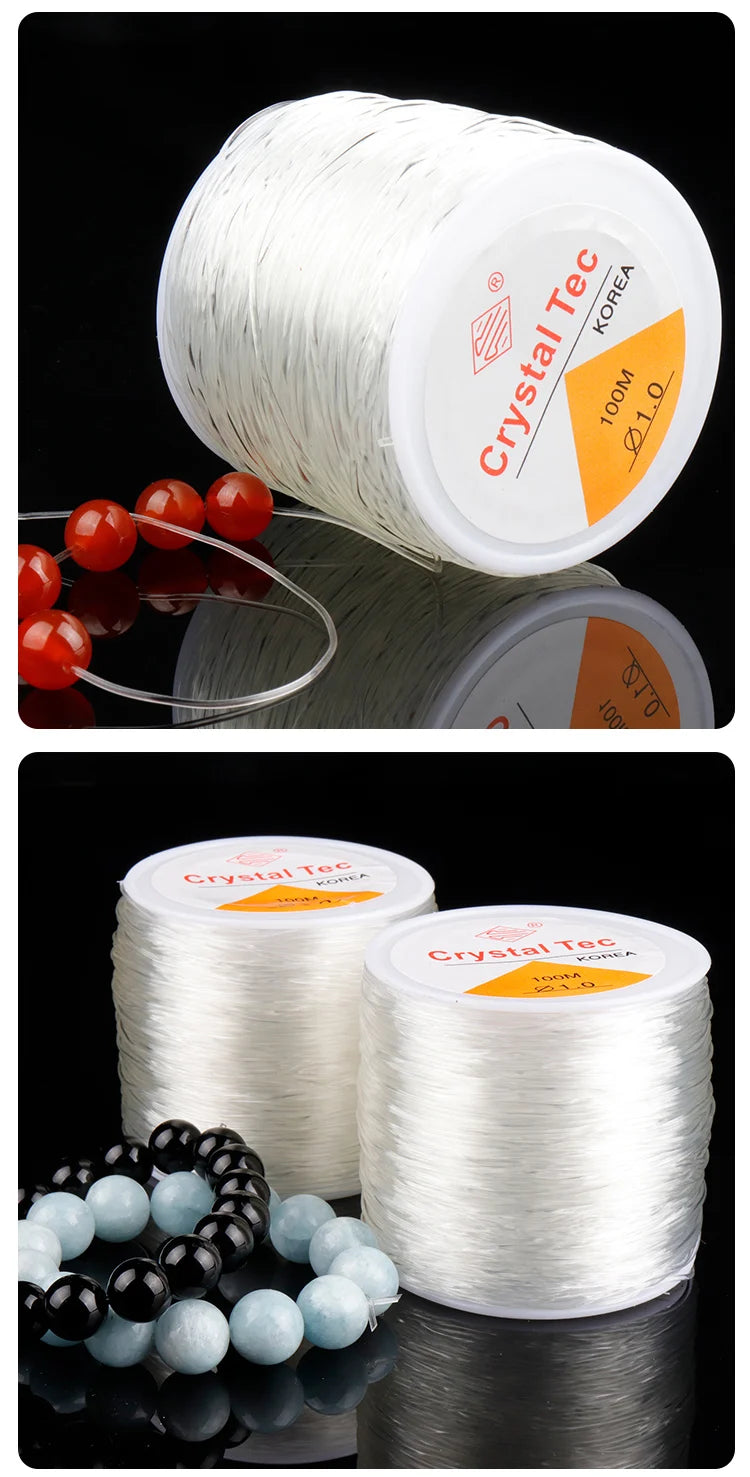 100m Strong Elastic Beading Thread Stretchable Durable - Smarsty