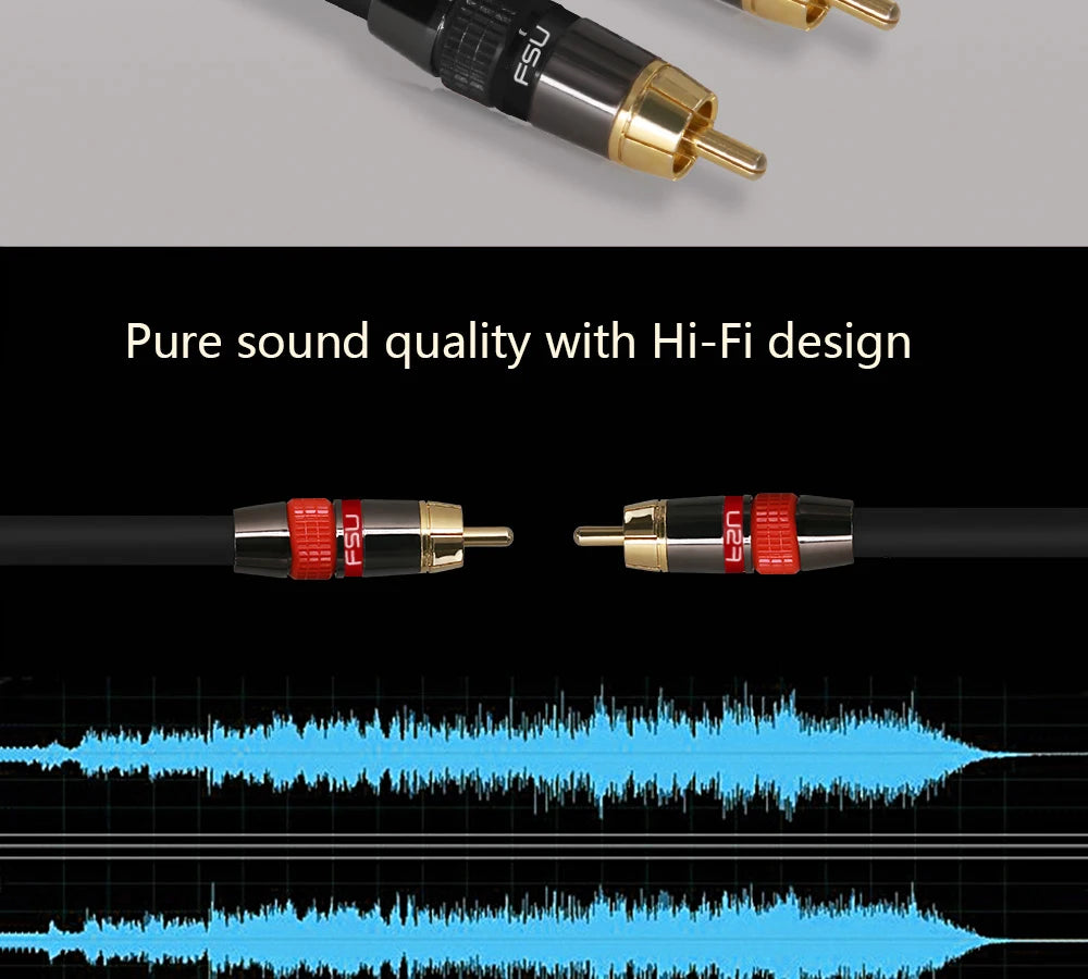 Coaxial Digital Audio RCA Cable for Superior Sound Quality - Smarsty