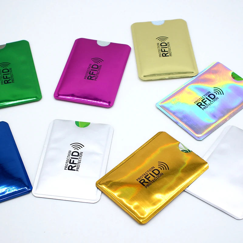 5-20 pcs Aluminium Anti Rfid Card Holder NFC Blocking Reader Lock Id Bank Card Holder Case Protection Metal Credit Card Case