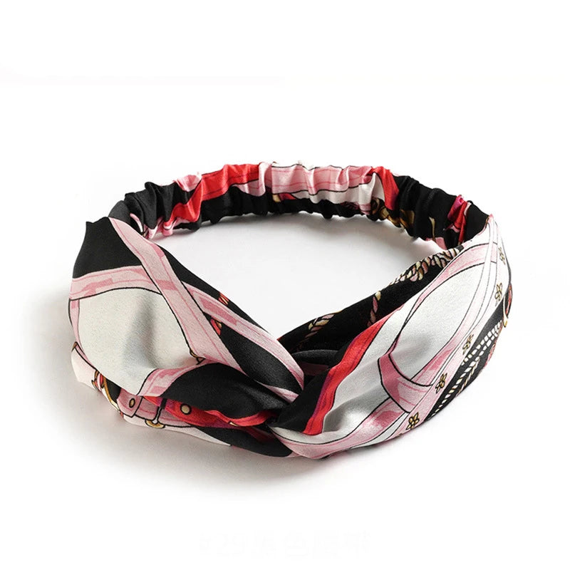 Bohemian Print Cashmere Headbands For Women Vintage Comfort - Smarsty