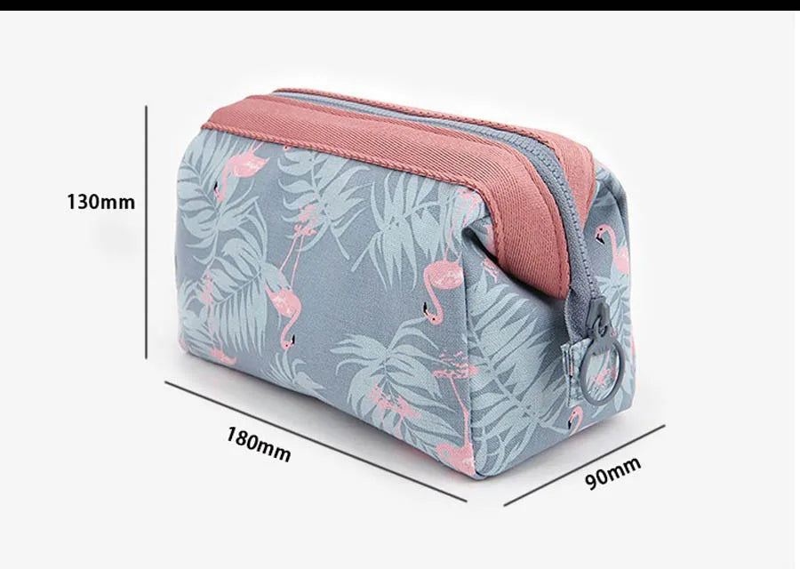 Waterproof Flamingo Cosmetic Bag For Women Travel Organizer - Smarsty
