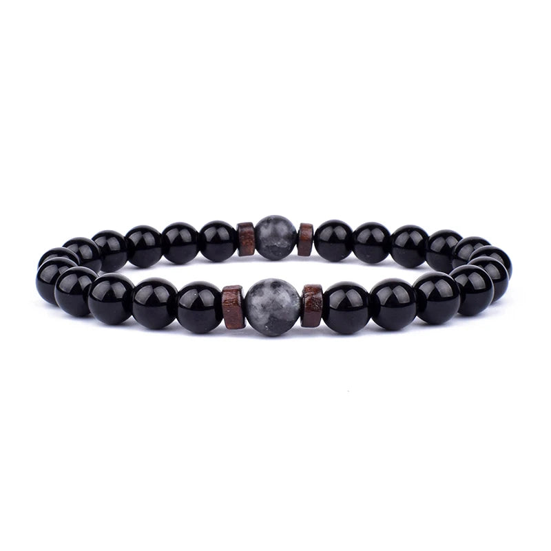 Volcanic Stone Bracelet for Men with Mood Tracking Feature - Smarsty